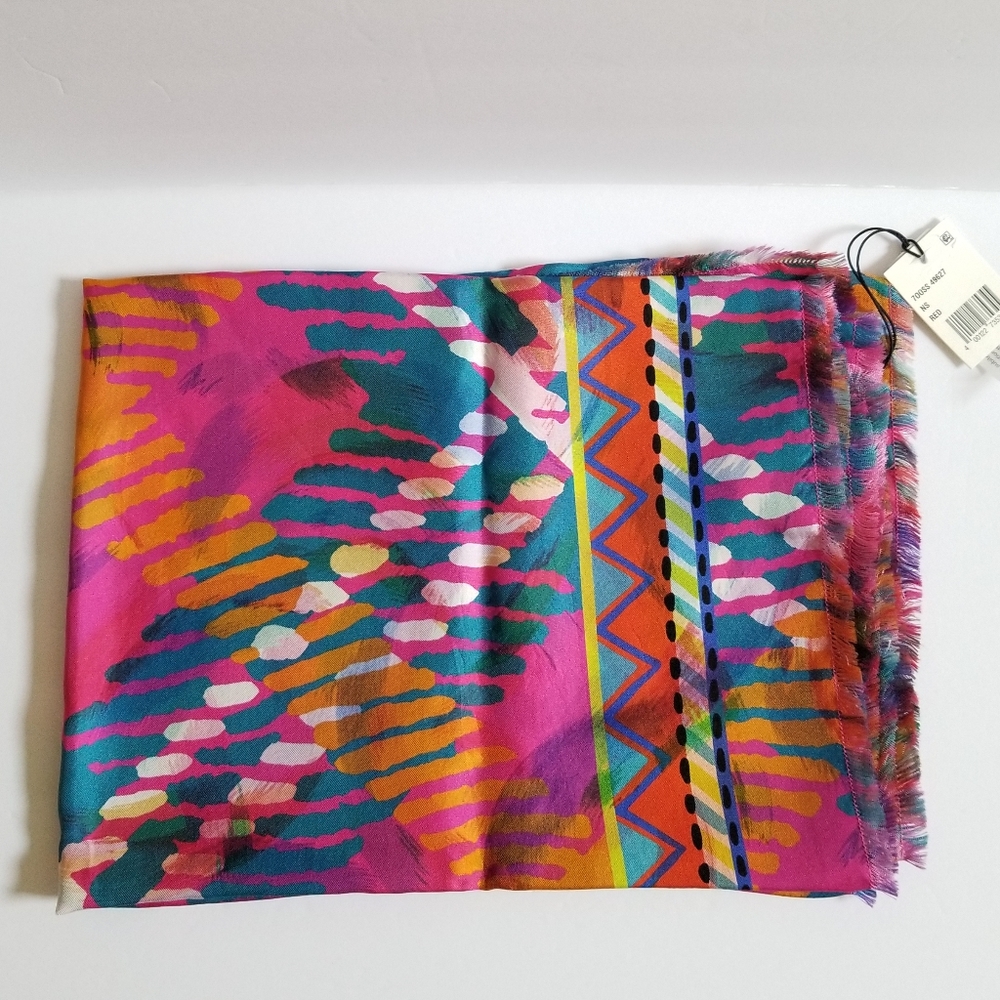 Franco Ferrari Silk Scarf Multicolor - Picture 8 of 8